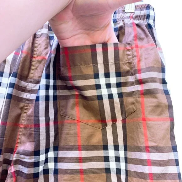 Men's Burberry Loungewear Plaid Pull On Pants M - Picture 8 of 9
